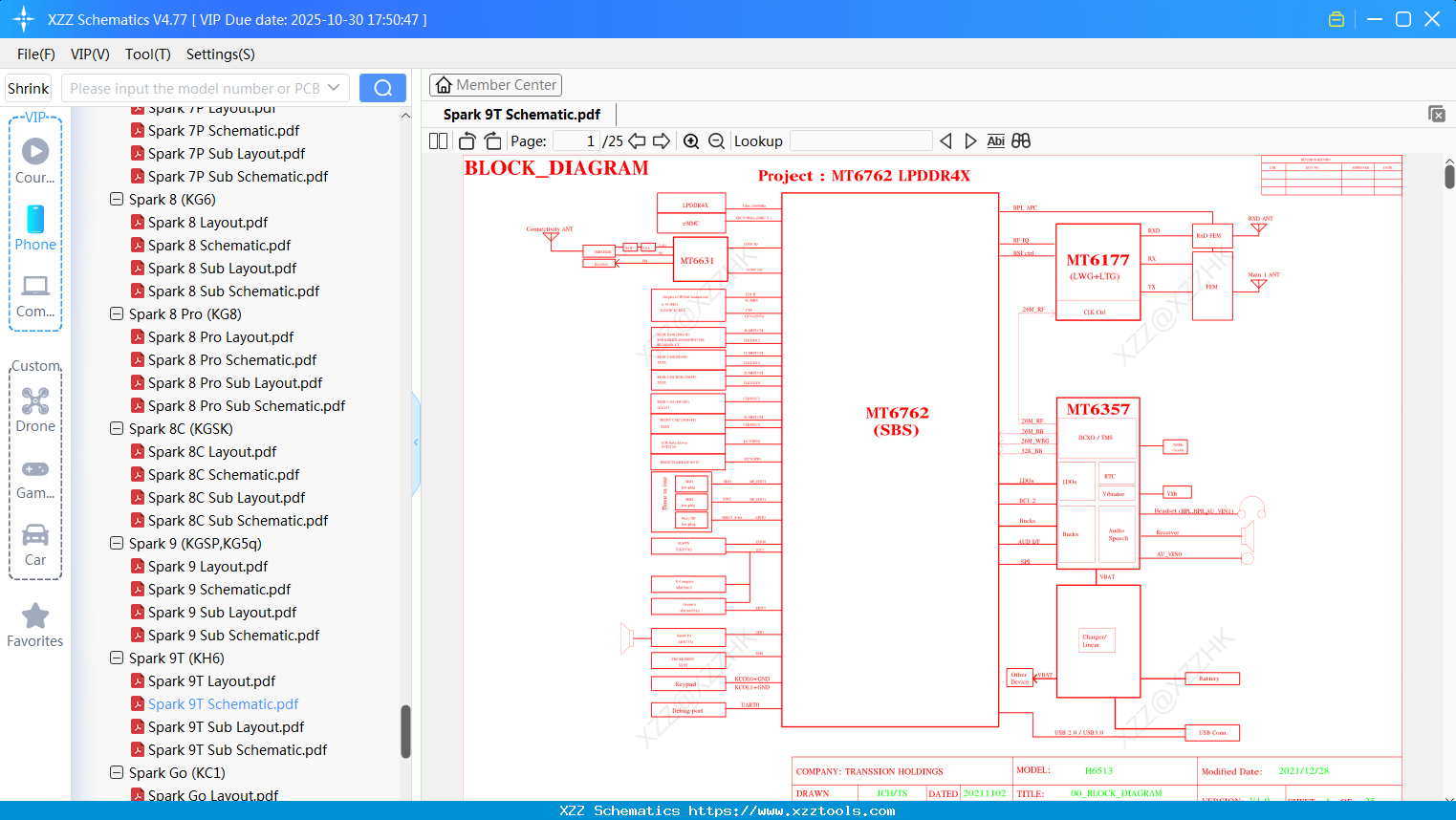 Tecno Spark 9T Schematic